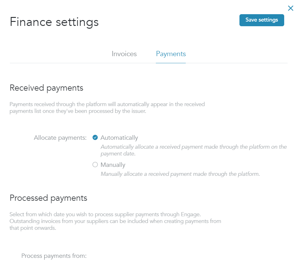 How to Configure your Invoice/Payment Settings – Engage